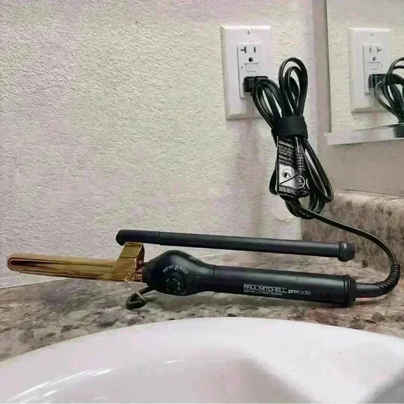 PAUL MITCHELL PRO TOOLS Express Gold Curl Marcel Titanium Curling Iron .75” - Picture 3 of 9